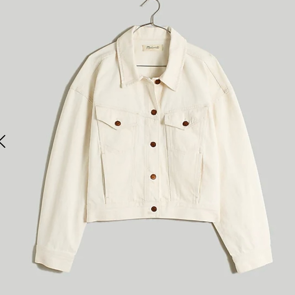 Madewell The Trucker Jean Kacket in Vintage Canvas - New With Tags Sz Small